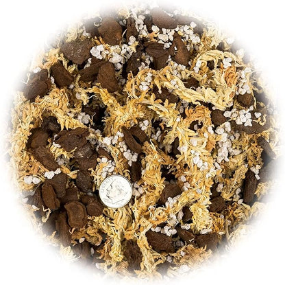 Premium Sphagnum Moss, Perlite and New Zealand Pine Bark Blend for Carnivorous Plants - Perfect for Venus Fly Traps, Pitcher Plants, Sarracenia, Butterworts, and Sundews by GARDENERA - 2 Quart Bag