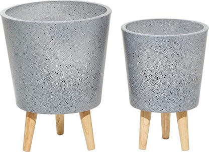 Deco 79 46545 Planter, Grey