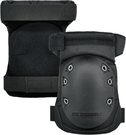 Gel Foam Knee Pads with Comfort Hinge Straps, Rubber Hard Cap, Hook & Loop Closure, Ergodyne ProFlex 435HL