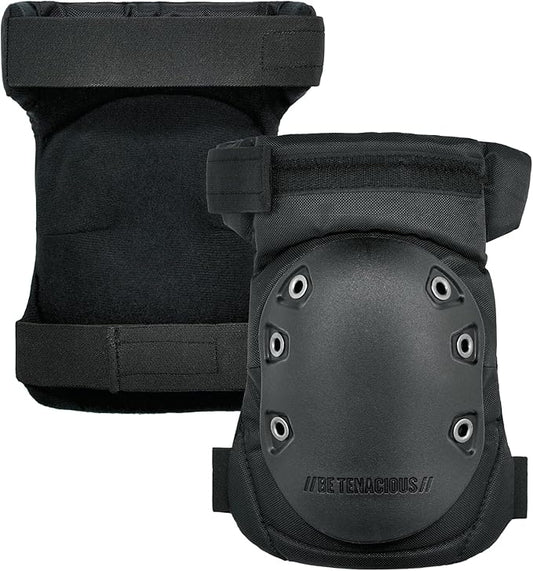 Gel Foam Knee Pads with Comfort Hinge Straps, Rubber Hard Cap, Hook & Loop Closure, Ergodyne ProFlex 435HL