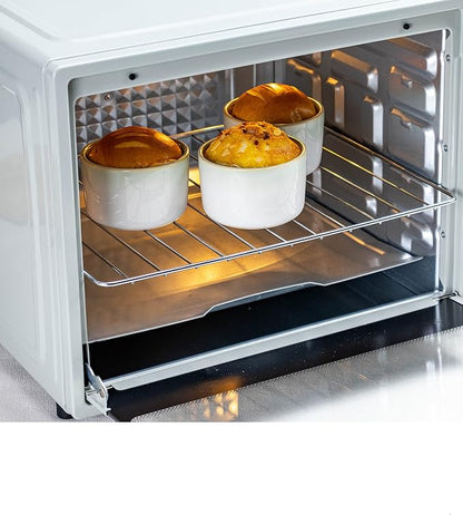 Ramekin Set, UNICASA 8 oz Creme Brulee Ramekins, Oven Safe Baking Set for Custard, Pudding, Souffle Cups, Reactive Gray (Light Green, 8oz x 6pc)