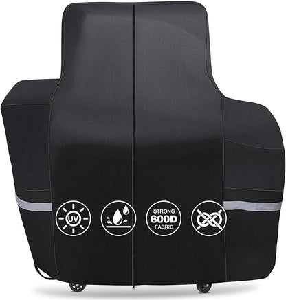 QuliMetal Grill Cover for Pit Boss Lockhart Platinum Series Grill, PBPEL218010500 - Heavy Duty Waterproof Fade Resistant Pit Boss Platinum Lockhart Grill Cover with Elastic Drawstrings & Zipper Design