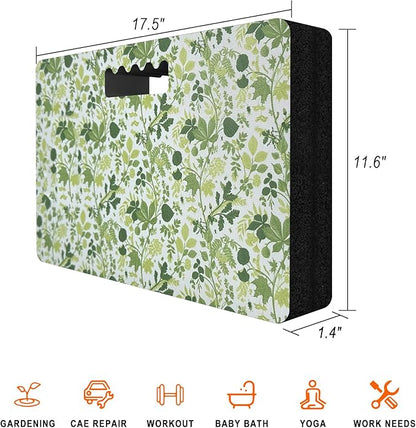 Kneeling Pad, Extra Thick Gardening Kneeling Pad for Women, Large Foam Bathtub Kneeling Pad for Bathing Baby, Waterproof Knee Pads Garden Workout Supplies, 17.5 x 11.6 x 1.4 Inch, Green