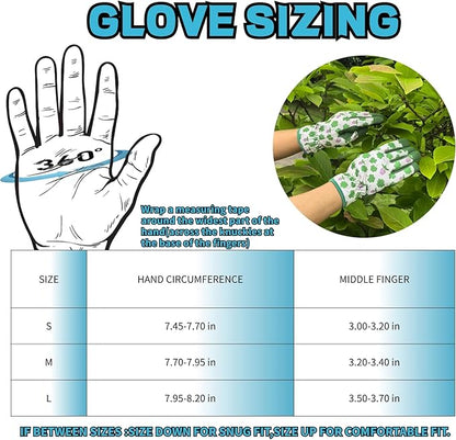 Thorn Proof&Puncture Resistant Gardening Gloves with Grip,Garden Glove for Women, Leather Yard Work Gifts