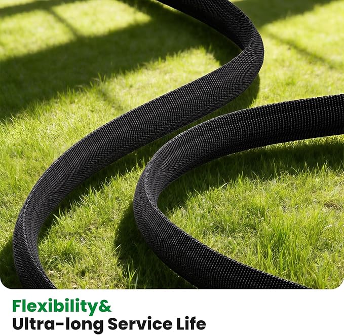 Garden Hose 25FT, Non-Expanding Water Hose Ultra Lightweight, Kink-Free, Burst-Resistant, Lead-Free, Durable & Flexible High-Pressure Hose for Yard, Lawn, Outdoor, Car Washing
