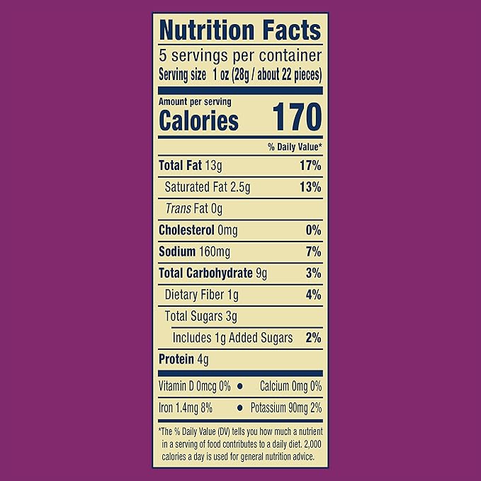 PLANTERS Cashews Rosemary & Sea Salt - Trail Mix Snack Packs - Snack with Rosemary & Sea Salt, Party Trail Mix, 5 Oz Bag, Pack of 1