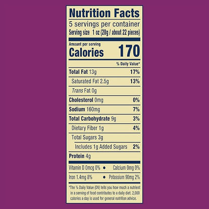 PLANTERS Cashews Rosemary & Sea Salt - Trail Mix Snack Packs - Snack with Rosemary & Sea Salt, Party Trail Mix, 5 Oz Bag, Pack of 1