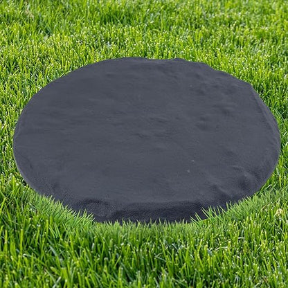 4Pcs Large Stepping Stones Outdoor Garden Walkway, Durable Plastic Pavers for Patio, Pathway, and Landscaping, Weatherproof Stepping Stones with Ground Stakes for Easy Installation