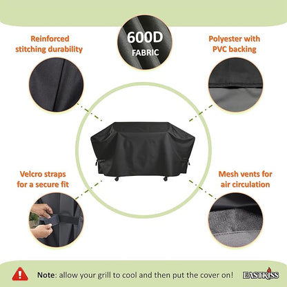 Grill Cover for Blackstone Bronco 28" XL Smoker Combo, Culinary 22" XL Griddle Pellet Grill Combo - Heavy Duty Waterproof Grill Cover for Blackstone 2415/2022 Grill Accessories