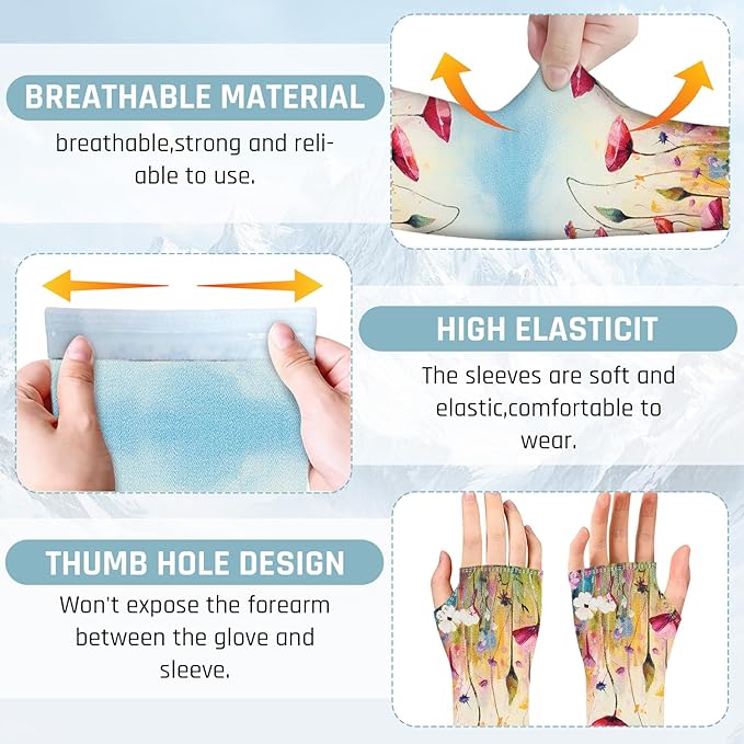 Gardening Sleeves for Women Farm Sun Protection Thorn Proof Cooling Arm Sleeves to Cover Arms for Garden Sports