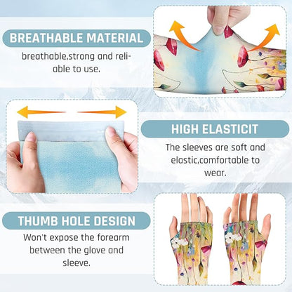 Gardening Sleeves for Women Farm Sun Protection Thorn Proof Cooling Arm Sleeves to Cover Arms for Garden Sports