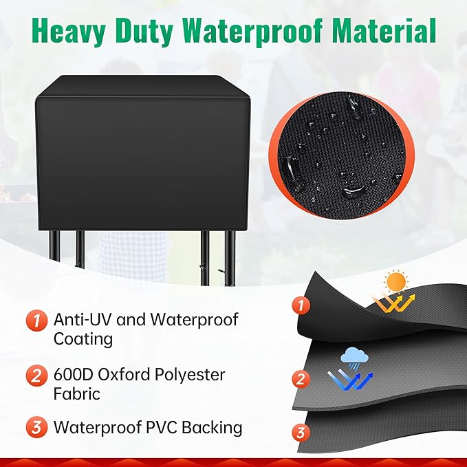 iCOVER Single Burner Stove Cover for GASONE, 600D Heavy Duty Water Resistant Cover, UV and Fade Resistant Weatherproof All Single Propane Burner Cooker