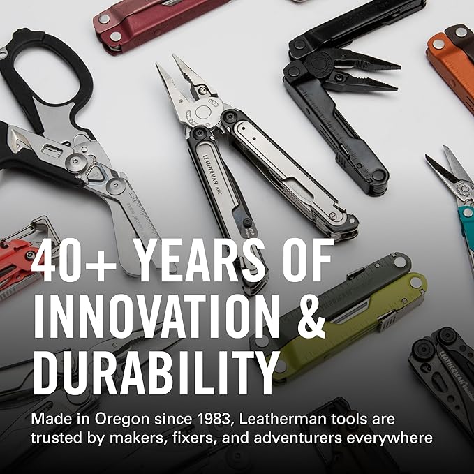 LEATHERMAN, Wave+, 18-in-1 Full-Size, Versatile Multi-tool for DIY, Home, Garden, Outdoors or Everyday Carry (EDC), Stainless Steel