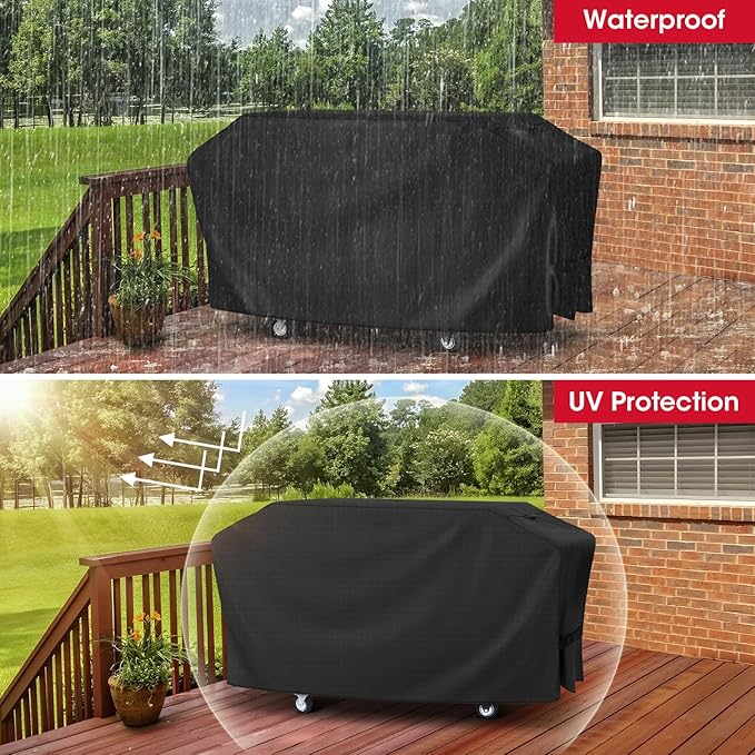 Unicook Griddle Cover for Blackstone 36 Inch ProSeries, Flat Top BBQ Grill Cover 75 Inch for Outdoor 4 Burner Cooking Station, Unique Waterproof Vinyl with Polyester Lining