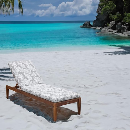 Tommy Bahama Chaise Cushion, 23" X 75" X 2.5", Tropical Chrome