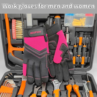 Thorn Proof&Puncture Resistant Gardening Gloves with Grip,Garden Glove for Women, Leather Yard Work Gifts