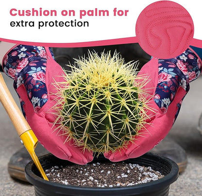 fauson Gardening Gloves - Gardening Gloves for Women Firm Grip Breathable Garden Gloves Thorn Proof for Digging, Planting