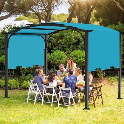 Pergola Canopy Replacement Cover for Lowe's Allen + Roth 10x10 Ft Freestanding Pergola, 200" x 103" Shade Cover, Compatible with Model #L-PG152PST-B,Cover Only (Turquoise)