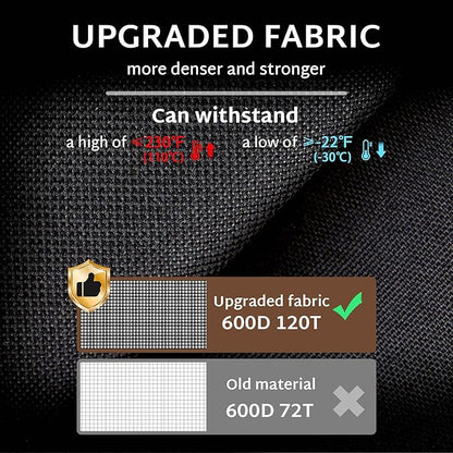 iBirdie Outdoor Sectional Cover fit 100 x 100 inch, 98 x 98, 96 x 96 L-Shaped Patio Sofa Waterproof Weatherproof 600D Heavy Duty Garden Furniture Cover for Outside L Shape Couch