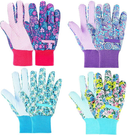 JUMPHIGH Garden Gloves for Women, Floral Gardening Gloves Ladies Soft Breathable Yard Work Glove Light Working Gloves