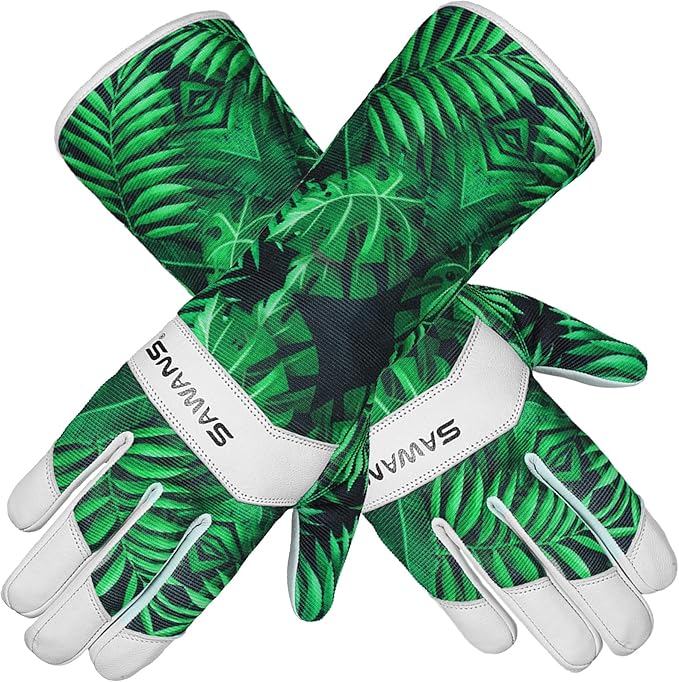 Gardening Gloves Work Leather Gloves Men Women Forearm safety Anti Slip Thorn proof Garden Working Pruning Long and Short