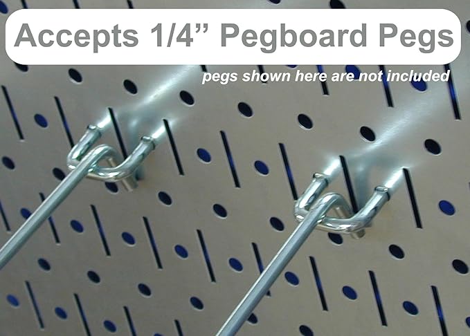 Wall Control Pegboard Organizer 4 ft. Metal Pegboard Standard Tool Storage Kit with Green Toolboard and Blue Accessories