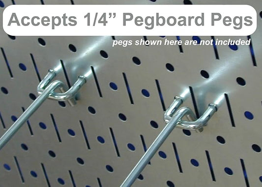 Wall Control 4 ft Metal Pegboard Standard Tool Storage Kit with Orange Toolboard and Black Accessories
