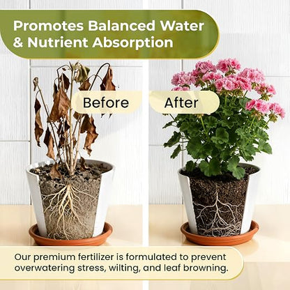 Indoor Plant Fertilizer Pellets 18-6-8 Slow Release Macro+ Formula – Long-Lasting Plant Fertilizer for Seedlings & Mature Plants | Multi-Purpose Blend & Gardening Supply, 5.2 oz Resealable Bag