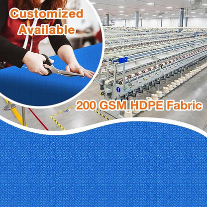 Artpuch Outdoor Pergola Shade Cover 5' X 5' Sun Shade Cloth with Grommets, 90% UV Protection Canopy Patio Privacy Screen (Customized Available) GN107, Blue