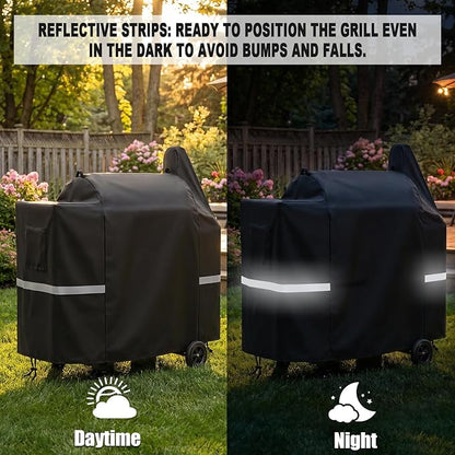 Upgraded Grill Cover for Pit Boss 850, 820, Z Grill 700, 600D Wood Pellet Smoker Cover for 820 Deluxe, 820D, 820FB, Sportsman 820 Series Wood Pellet Grills, Z Grill 700 Series