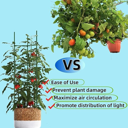 Tomato Trellis,36-piece Expandable Climbing Planter Holder | Plant Support Stakes | for Vegetable Gardening Cucumber Bean Pea Pepper Strawberry Grape Vine