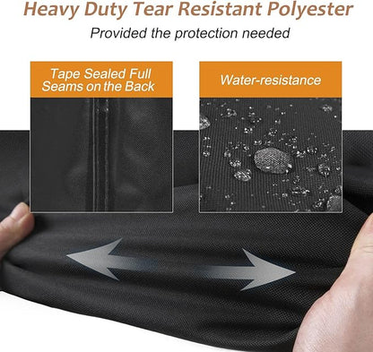 NettyPro Griddle Cover for Blackstone 28" Griddle with Single Shelf, Waterproof Heavy Duty 2 Burner Flat Top Gas Grill Cover 28" Cooking Station Camping, Black