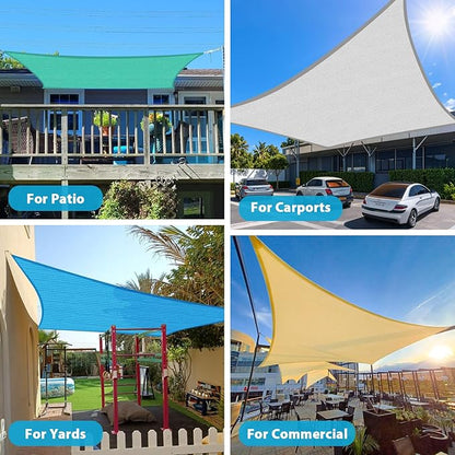 Amagenix Sun Shade Sail 12'X26' Curved Edge Outdoor Shade Canopy Black Breathable 95% UV Block Shade Cloth for Patio Garden Backyard (We Make Custom Size)