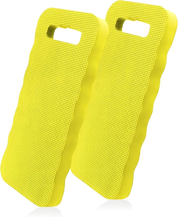 Bexter Foam Garden Kneeling Pads (2-Pack) – Thick, Lightweight Cushion for Gardening, Cleaning, Exercise – 15.75'' x 7'' x 0.68'' – Assorted Colors: Blue, Pink, Yellow, Green