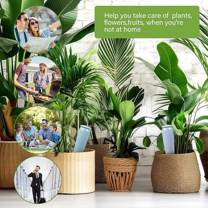 LemonRoad 4 Pack Terracotta Watering Spikes Plant Self Watering Globes Devices Large 17.5 oz Potted Plant Waterer Automatic Planter Inserts for Indoor Outdoor Plants