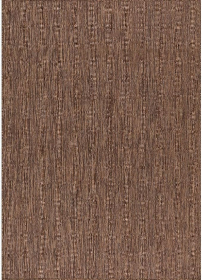 Washable Indoor Outdoor Rug Weather Resistant Carpet Modern Solid for Porch Deck Balcony Backyard Patio Rug 8x10 Gold Brown