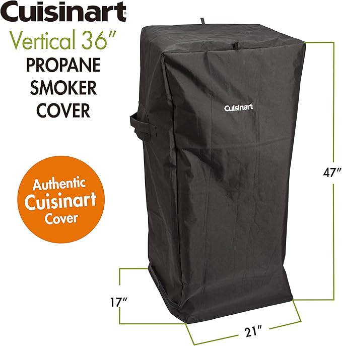 Cuisinart CGC-10244, 21" x 17" x 47", Universal Vertical Smoker Cover, Fits up to 36