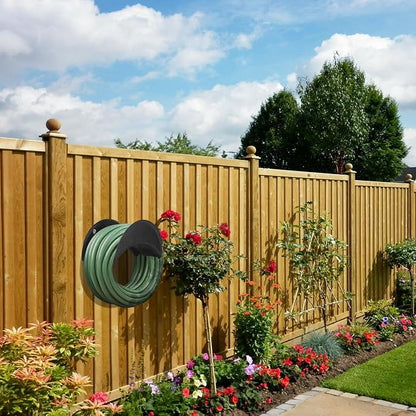 GARTOL Garden Hose Holder Heavy Duty Wall Mount, High Carbon Steel Hose Hanger for Outside Yard, Rust Proof