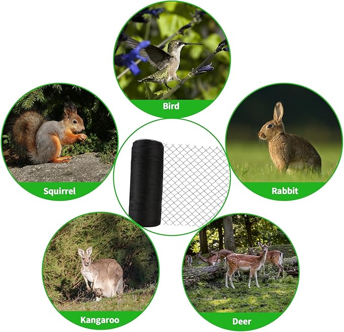 Bird Netting 30X30 FT, 1/2" Mesh, Strong Woven Garden Netting for Plants, Fruit Trees, Blueberry Bushes, Vegetables, Strawberry Protection, Against Bird, Deer, Squirres, Poultry, Small Animals