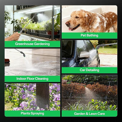 VIVOSUN 2.1 Gal/8L Pump Sprayer, Garden Water Sprayer for Plants, Weeds & Lawn Care, with 3 Nozzles, 50'' Long Hose & Pressure Relief Valve