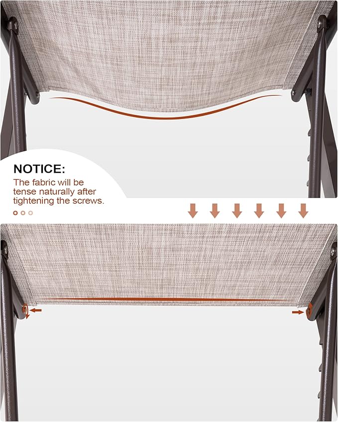 Crestlive Products Aluminum Chaise Lounge Chair Outdoor Set of 2, Adjustable 5 Positions Outdoor Lounge Furniture, Pool Tanning Recliner Perfect for Patio, Lawn, Yard, Pool