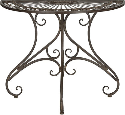 SAFAVIEH Outdoor Collection Annalise Antique White Accent Table