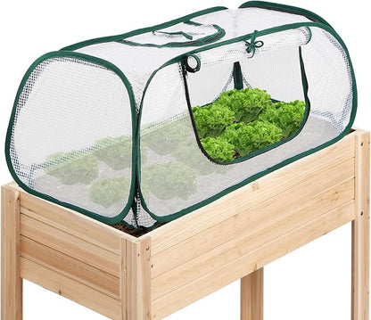 Raised Bed Cover, 45"x22"x16"(H), Garden Row Accelerator, Greenhouse, Freeze Protection Humidity Domes for Gardening Germination and Seedling Propagation