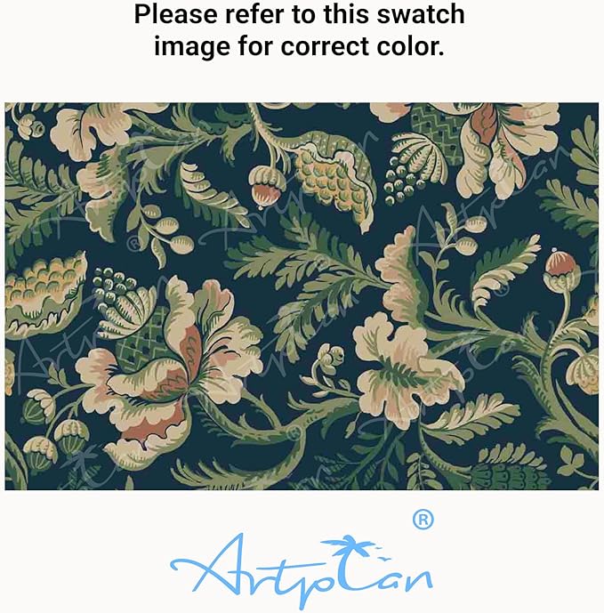ARTPLAN Seat/Back Outdoor Chair Cushion,Set of 4 Patio Chair Cushion with Tie,Tufted Replacement for Patio Furniture,40x20x4 Inches,4 Count,Floral