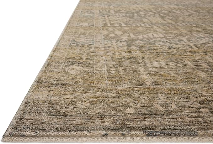 Loloi Magnolia Home by Joanna Gaines Junie Collection JUE-02 Moss/Natural 2'-7" x 10'-0", .38 Pile Height, Runner Rug