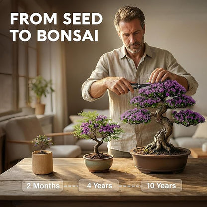 Bonsai Tree Kit for Beginners – 5X Unique Japanese Bonzai Trees | Complete Indoor Bonsai Starter Kit for Growing Bonsai Plants with Tools & Planters – DIY Gardening Gifts for Women & Men