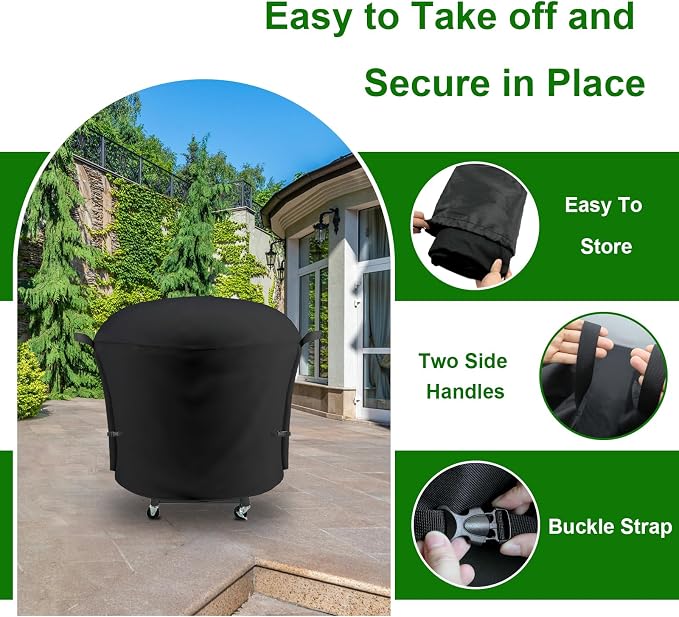 Outdoor Grill Cover Fits Cuisinart 22" CGG-888 360 Griddle Cooking Center, Cover Geny Waterproof 600D Heavy Duty 360° Gas Grill Covers, 30" L x 30" D x 46" H.