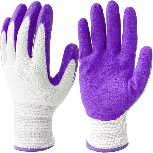 Gardening Gloves for Women Thorn Proof, Ladies Garden Gloves, Breathable Rubber Coated Yard Work Gloves