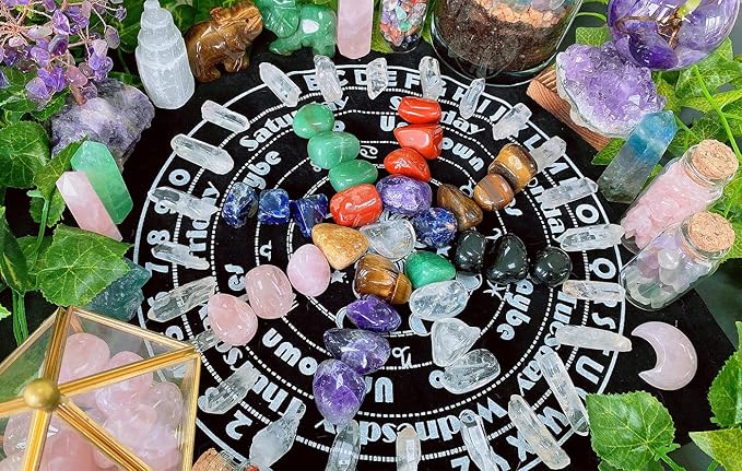 QINJIEJIE 0.9 LBS Red Jasper Polished Stones Tumbled Crystals Bulk Gemstones 0.6-1" Irregular Quartz Stone Rocks Natural Reiki Healing Crystal for Plants Vase Filler Home Decor Meditation Gifts