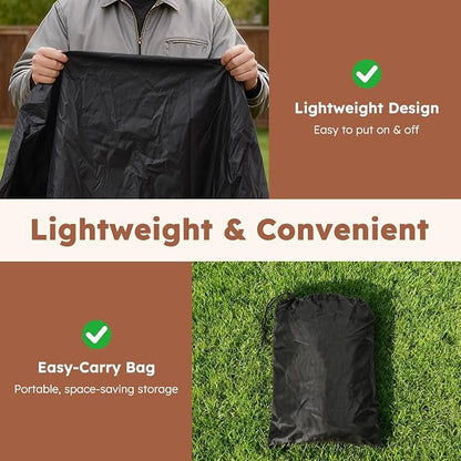 MR. COVER Grill Cover for Traeger Pro 22 & 575 Series, Waterproof Wood Pellet Smoker Cover for Traeger 22 / Pro 575, Z Grills 550B, Heavy Duty Premium Pellet BBQ Cover for Outdoor with Straps, Black